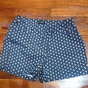 SOHO Patterned Shorts - Black and blue for women